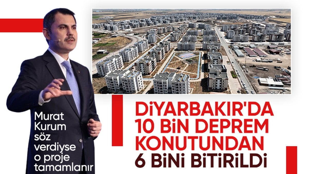 Murat Kurum: Diyarbakır’da 10 bin konuta başladık, 6 binini bitirdik