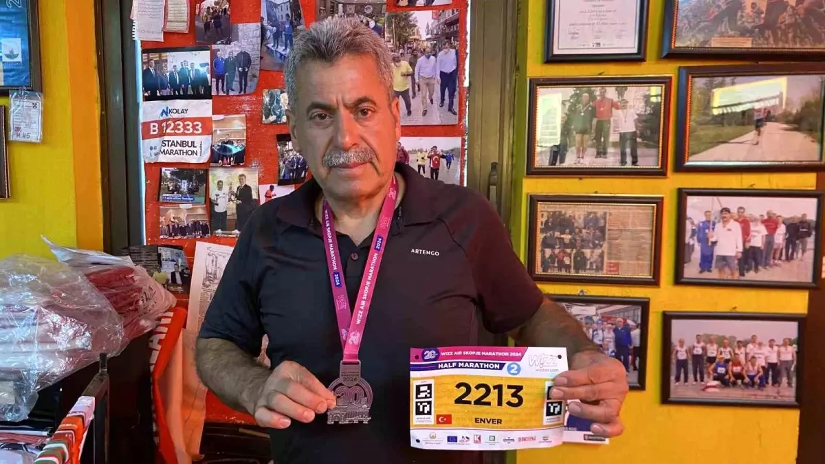 Bursalı Enver Koç, Makedonya Maratonu’nda Türkiye’yi Temsil Etti