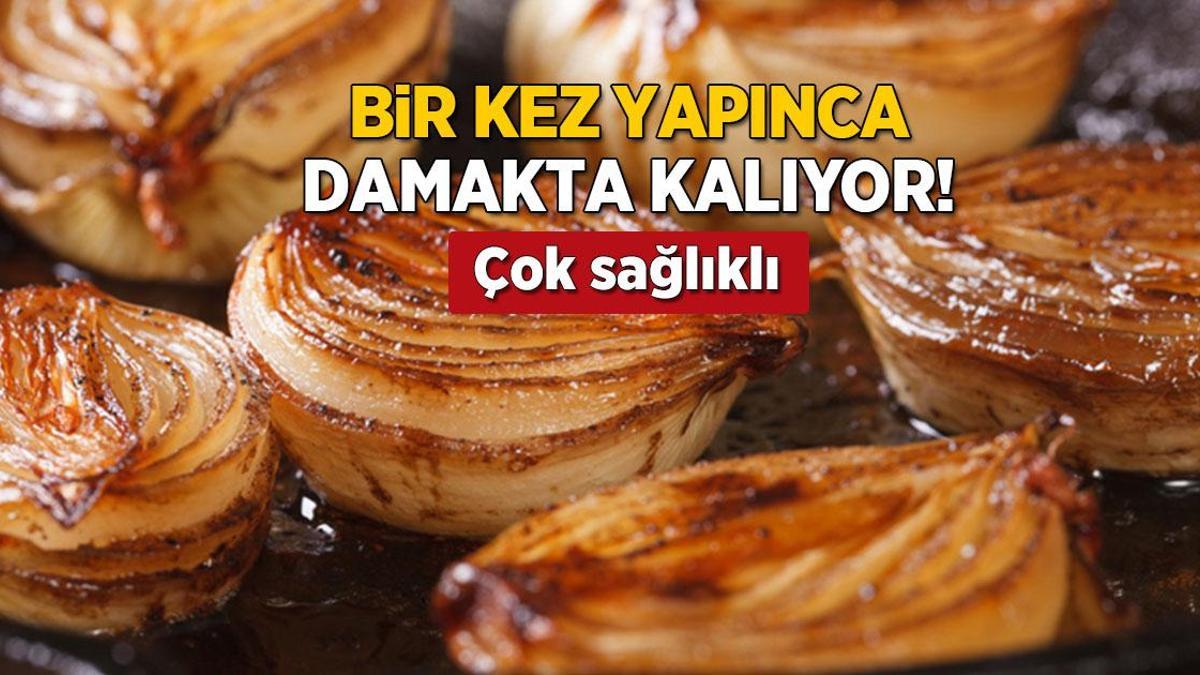 Piyazlık soğan böyle pişerse ilaç gibi! Kıymasız da olur, baharatı sona saklayın